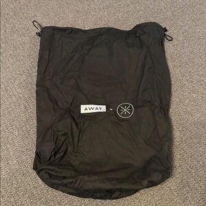 AWAY luggage Dust bag black embroidered w/ Dwyane Wade "Way of Wade" logo